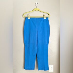 Isaac Mizrahi 24/7 Stretch Blue Ankle Pants